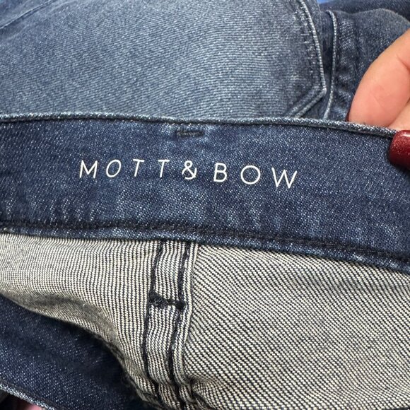 Mott & Bow Boyfriend Jeans W30 L28 | Dark Wash Mid Rise Stretch Denim - Picture 3 of 10